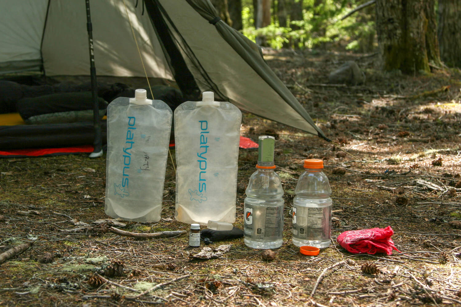 Platy Bottles are great for storing extra water on dry stretches of trail.