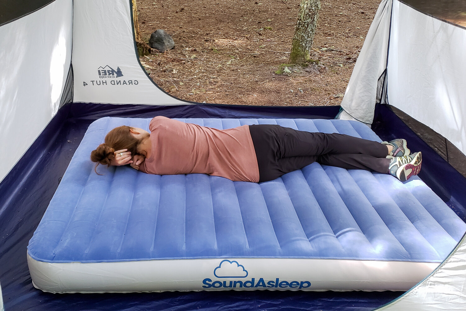 The SoundAsleep Camping Series Air Mattress is a convenient and affordable option for couples and families