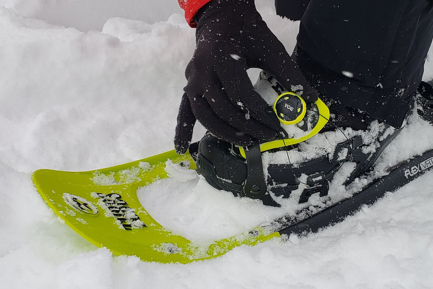Lightweight liner gloves cover most of our needs on casual snowshoe trips unless conditions are really cold or wet.