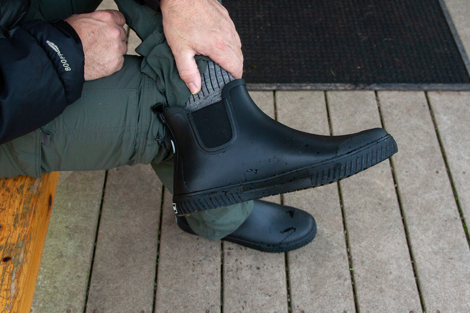 The TRETORN Gus Boots perform best with cozy wool socks