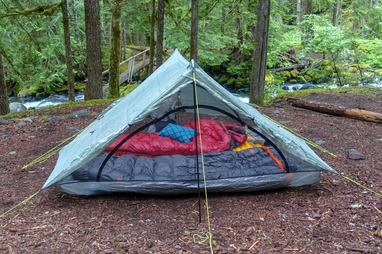 The REI Magma Trail Quilt & Western Mountaineering Alpinlite in Olympic National Park